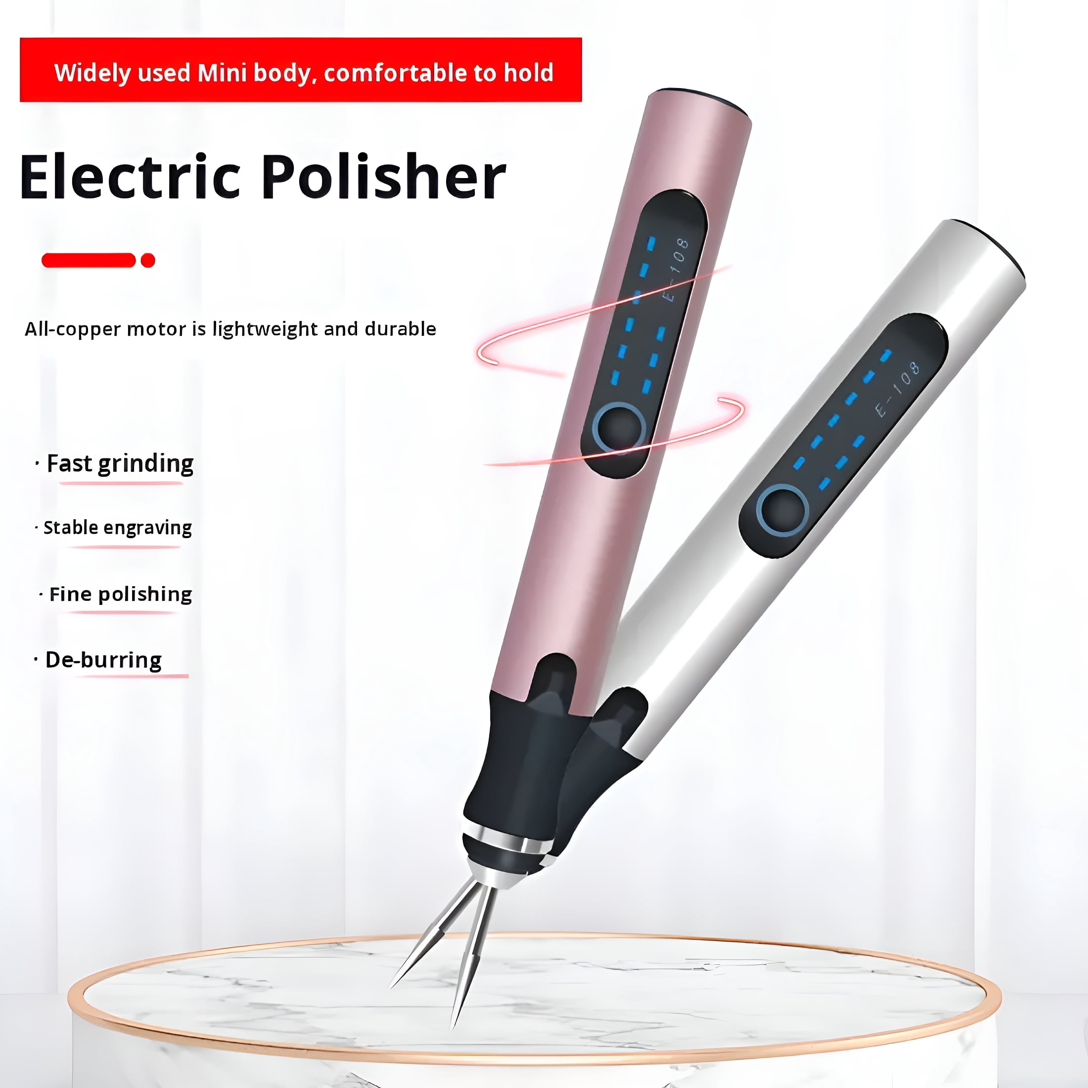 EXLEAF 2026 New Cordless Electric Engraving Pen,Engraving Tool,Engraving Pen for Metal,Usb Rechargeable Engraving Pen Etching Tool Etcher Kit Set,Engraving Pen for Metal,Wood,Glass and Plastic