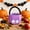 Purple, variant on Halloween Devil Pirate Felt Handled Basket, Trick-or-Treat Candy Bag for Party Decor, Festive Goodie Basket for Haunted House Supply