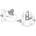 thumbnail image 2 of Wallace Forge 30 Ton Rigid Mount Pintle Hook - Commerical Mount - Made in U.S.A., 2 of 2