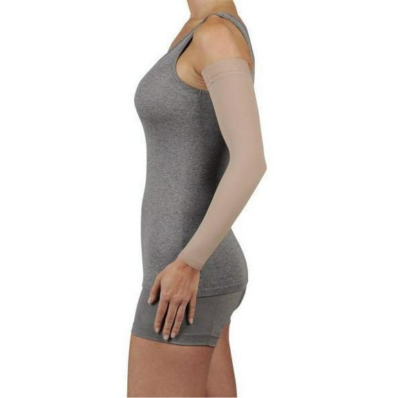 Juzo 2001CGLSB01 IV Soft 20-30 mmHg Compression Arm Sleeve Long with Silicone Border - Prints, IV - Large