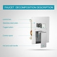 thumbnail image 3 of BWE 12 Inch Chrome Shower System Faucet Waterfall Tub Complete with Spout Set Square Luxury Rain Mixer Pressure Balancing 3-Function Wall Mount Rainfall Rough-in Valve Body and Trim, 3 of 10