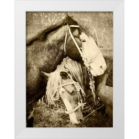 Coppel, Anna 15x18 White Modern Wood Framed Museum Art Print Titled - Vintage Horses