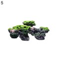 thumbnail image 2 of Ludlz Aquarium Artificial Rockery Moss Rock Resin Stone Fish Tank Hiding Cave Decor, 2 of 7
