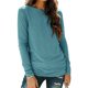 thumbnail image 2 of Blusa de mujer color sólido cuello redondo manga larga sudadera FleinngHoz JD710495522, 2 of 3