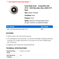 thumbnail image 2 of Front Brake Rotor - Compatible with 2018 - 2020 Mercedes-Benz AMG GT R Base 2019, 2 of 2
