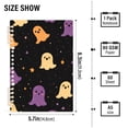 thumbnail image 2 of FORMRS 1-Subject Spiral Notebook 8" x 5" College Ruled 60 Refillable Sheet A5 Hard Cover, Black Halloween Ghosts, 2 of 7