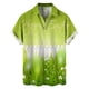 thumbnail image 3 of Camisas hawaianas con estampado 3D de conejo de dibujos animados para hombre y mujer, camisa playera con botones y diseño de huevo de colores para el día de Pascua, 3 of 5