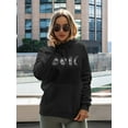 thumbnail image 2 of Four Moon Phases Hoodie Women -Image by Shutterstock, Female Large, 2 of 4