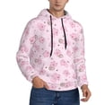 thumbnail image 2 of Balery Cute Pig Pattern Mens Hoodie Kangaroo Pocket Hoodie Pullover Hooded Sweatshirt Ideal for Daily Wear Travel and Home-Large, 2 of 7