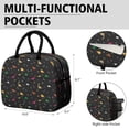 thumbnail image 6 of Womens Colorful Dinosaurs Geometric Shapes Pattern Lunch Box for Work,Insulated Lunch Bag for Women,Loncheras Para Mujer,Leakproof Adult Lunch Bag for Work,Beach,Travel,Picnic,Camping, 6 of 7