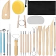 thumbnail image 1 of 21PCS Pottery Tool Kit Dotting Tool Polymer Clay Tool, Ceramics Tool, 1 of 5