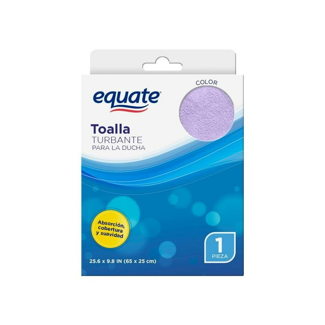 Toalla turbante Equate para la ducha varios colores 1 pza