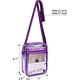 thumbnail image 3 of Bolsa de mensajería transparente para viajes de trabajo y negocios para hombres y mujeres (púrpura) oso de fresa vestir, 3 of 4