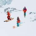 thumbnail image 4 of 3x 1/64 Mini Skiing Figure Table Scene Layout Scenery Accessories Children Toys , A, 4 of 8