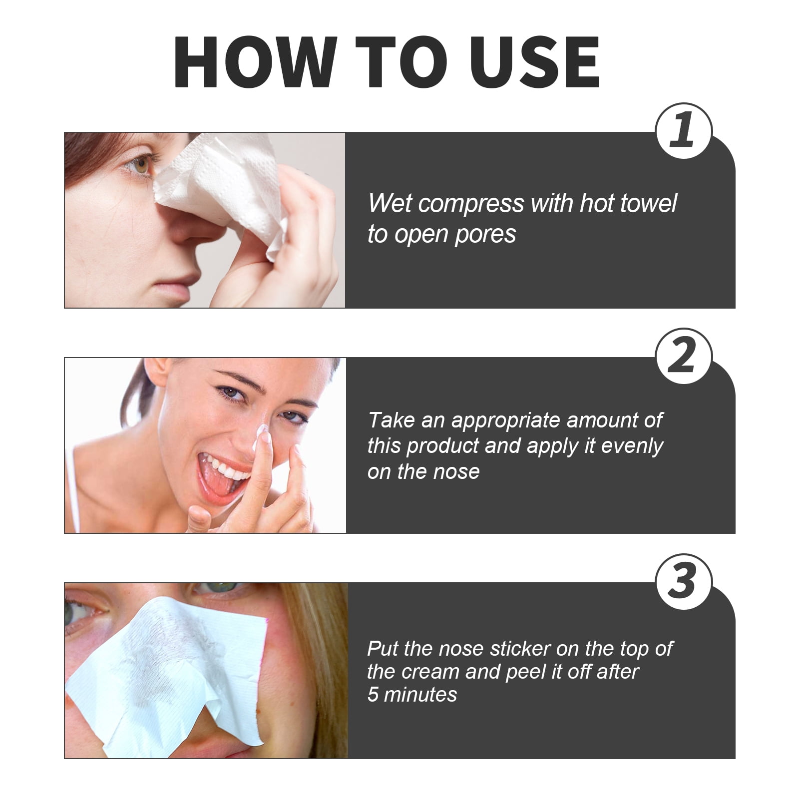 Alvantor Blackhead Remover Nose Plants Pore Strips for Deep Cleansing, Shrinking Pores, 1oz