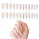 thumbnail image 1 of Uñas postizas de mármol, uñas postizas prensadas largas, acrílicas, punta de uñas postizas degradadas de cobertura total, adecuadas para mujeres y niñas, 24 piezas, 1 of 5