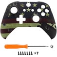 thumbnail image 3 of eXtremeRate® Patterned Soft Touch Grip Front Housing Shell Faceplate for Microsoft Xbox One X & Xbox One S Controller, 3 of 5