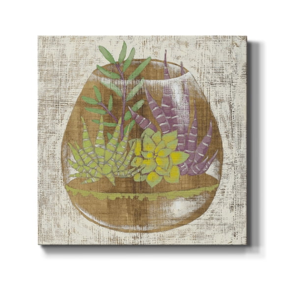 Wexford Home Glass Garden II-Premium Gallery Wrapped Canvas, 10" x 10" - Ready to Hang