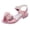 Pink, variant on Glittery Princess Sandals For Girls Children Shoes Fashion Thick Soles With Diamond Butterfly Sandals Summer Open Toe Student Dance Princess Shoes
