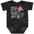 thumbnail image 3 of Inktastic Our First Mother's Day Pink Flowers Boys or Girls Baby Bodysuit, 3 of 5