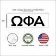 thumbnail image 4 of Pro-Graphx Omega Phi Alpha Autocollant Sororité Grecque, 2.5 Pouces de Hauteur, Noir, 4 of 4