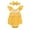 Yellow, variant on Diufon Newborn Baby Girl Bodysuit Infant Ruffle Lace Sleeveless Romper and Hairband Knit Cotton Home Jumpsuit