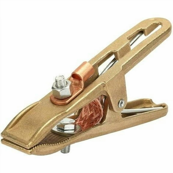 Welding Ground Clamp, 500A Heavy Duty Brass Jaw, Welding Earth Clamp for Welder Welding Station (260A/300A/500A)