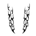 thumbnail image 3 of HEVIRGO 1 Pair Fashion Flame Fire Reflective Car Vehicle Hood Decals Stickers Decoration, 3 of 6