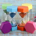 thumbnail image 4 of Desk Decor Glass Colored Hourglass - Gift (20 Minutes Orange), 4 of 5