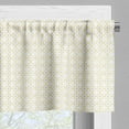 thumbnail image 5 of Ambesonne Moroccan Valance & Curtain, Quatrefoil Dot Petals, 55"x30", Mustard Pale Grey, 5 of 6
