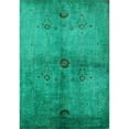 thumbnail image 1 of Ahgly Company Indoor Rectangle Mid-Century Modern Jade Green Oriental Area Rugs, 6' x 9', 1 of 6