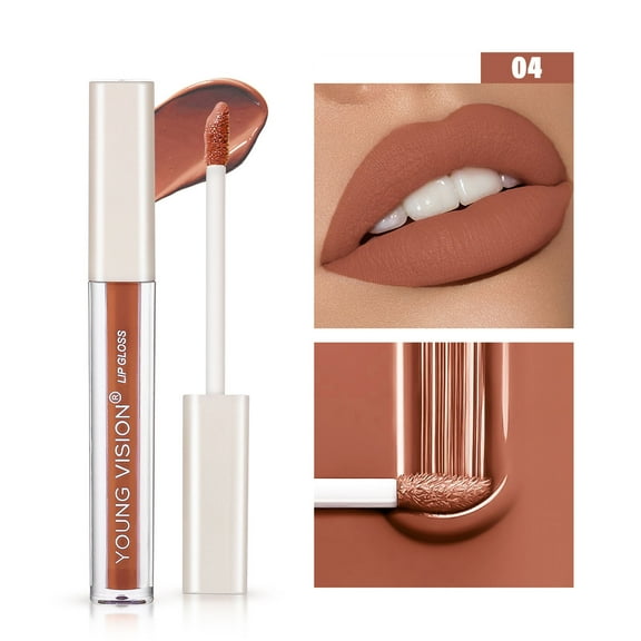 Liquid Lip Gloss, Matte Lipstick, Non-Stained Long-Lasting Lip Makeup with Velvet Finish, Easy Application Brush, Quick-Drying formula, Vegan and Cruelty-Free Lip Oil
