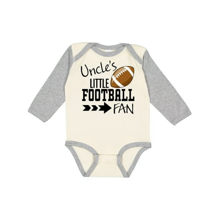 

Inktastic Uncle s Little Football Fan Gift Baby Boy or Baby Girl Long Sleeve Bodysuit