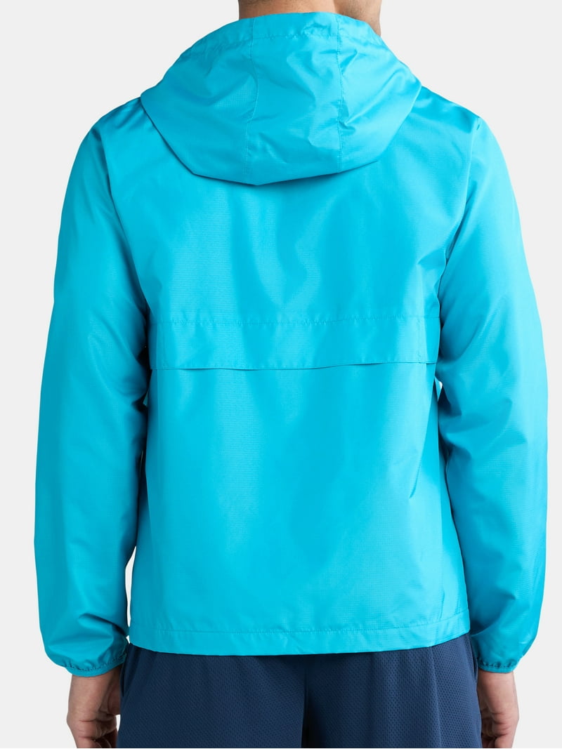 Reebok Men's Windbreaker Jacket with Hood, Full-Zip, Sizes S-3XL