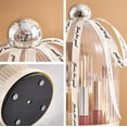 Desktop Makeup Brush Storage Cylinder Rotating Dust Proof Pen Holder Vanity Eyebrow Pencil And
