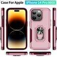 thumbnail image 2 of for iPhone 14 Pro Max Case Pink,with Kickstand Heavy Duty Shockproof Case for iphone14 Pro Max - 6.7 Inch, 2 of 12