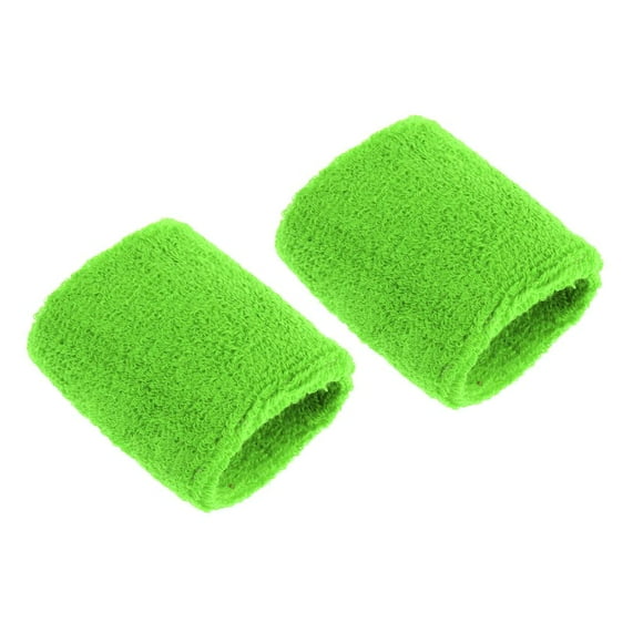 2 muñequeras deportivas para fútbol, baloncesto, correr y atletismo. verde