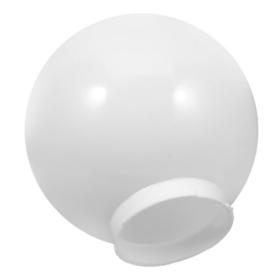 FRCOLOR Outdoor White Acrylic Round Lamp Shade Replacement Cover for Pendant Lights