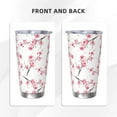 thumbnail image 2 of Cherry Blossom Tumbler 20oz Floral Stainless Steel Vacuum Insulated Travel Mug with Lid and Straw, Elegant Gifts for Women, Perfect for Coffee, Tea, Wine, 2 of 6