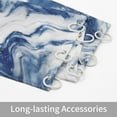 thumbnail image 3 of 4 Pcs  Blue Bathroom Sets with Shower Curtain and Rugs and Accessories, Abstract Dark Blue Bathroom Shower Curtain Sets with Rug,  Marble Shower Curtain for Bathroom Decor, 3 of 14