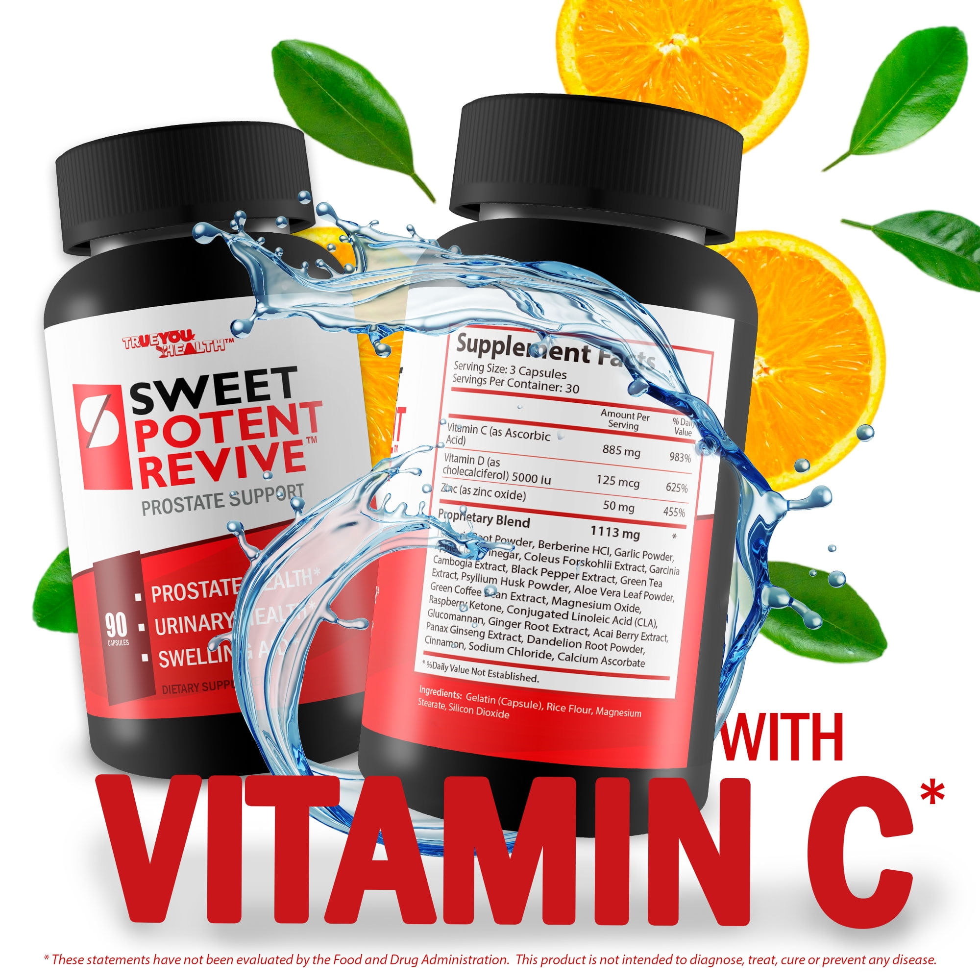 Sweet Potent Revive - Our Best Prostate Support Supplement for Men’s Health - Advanced Prostate Supplements for Men - Prostate Health Supplements for Men Prostate Pills for Prostate Health
