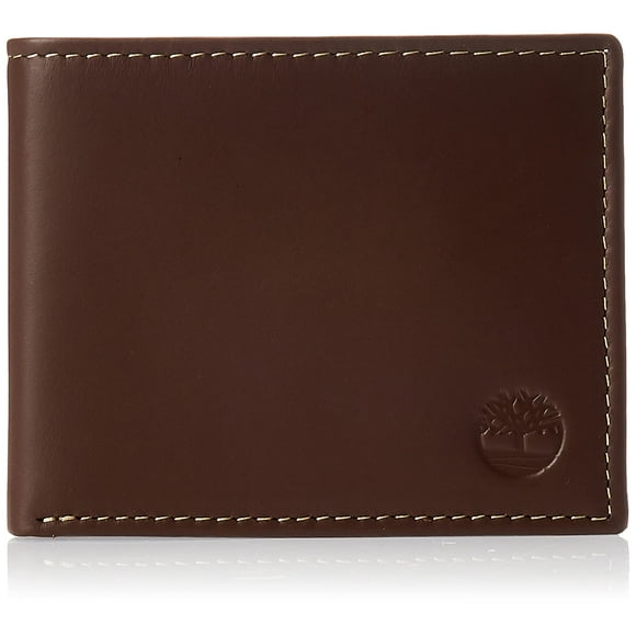 Billetera de Cuero Marrón para Hombre Timberland con Bolsillo Abatible