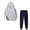 Gray, variant on Brondbend Sweat Pants and Sweatshirt Set Women Woman Hoodies Pullover Long Sleeved Pocket Drawstring Pullover Solid High Waist Jogger Outfits Fashion Loose Tracksuits Work Fall Winter Sets Green