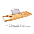 thumbnail image 4 of Miumaeov Bathtub Tray Expandable Bamboo Bath Tray for Tub with Wine and Book Holder Bath Caddy Tub Table Bathtub Accessories & Bathroom Gadgets, 4 of 12