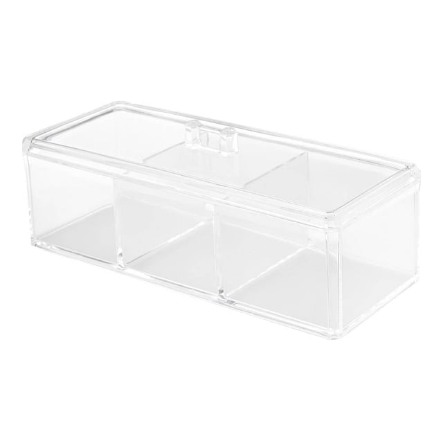 Caja Mainstays Multiusos Acrílica Tres Divisiones Transparente