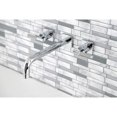 thumbnail image 4 of Kingston Brass KS6021CKL Kaiser Two-Handle Wall Mount Roman Tub Faucet, Polished Chrome, 4 of 7