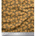 thumbnail image 1 of Soimoi Cotton Duck Fabric Text & Tiger Face Cartoon Print Sewing Fabric Yard 42 Inch Wide, 1 of 1
