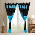 thumbnail image 4 of Erosebridal Sport Curtains & Drapes Basketball Curtains, Game Gaming Blackout Curtains Black Blue Living Room Curtains, 4 of 6