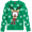 Green Reindeer, variant on Quad Seven Boys' Ugly Christmas Sweater - Novelty Xmas Holiday Party Pullover (4-18)