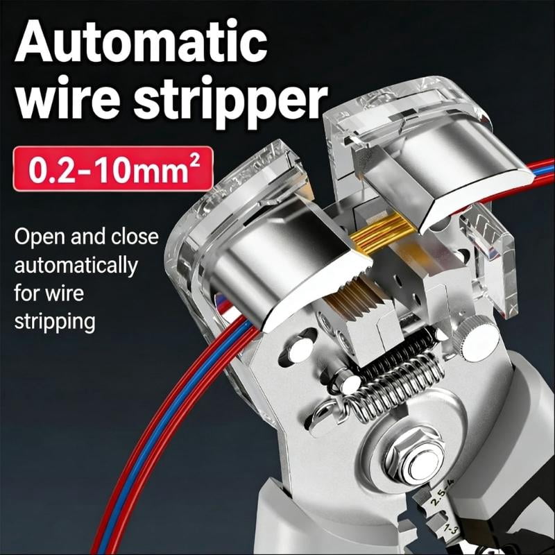 CEORPER Heavy Duty Automatic Wire Stripper Crimper For 0.2-10mm² Electrical Wire